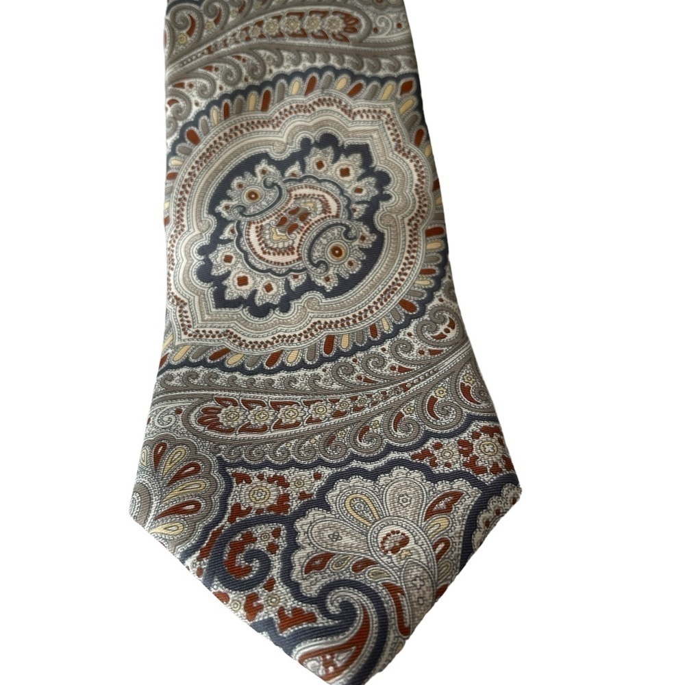 Kuppenheimer Men’s Clothier Paisley Tie Made in USA tie 3 1/2 wide 59 inches